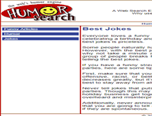 Tablet Screenshot of humorsearch.com